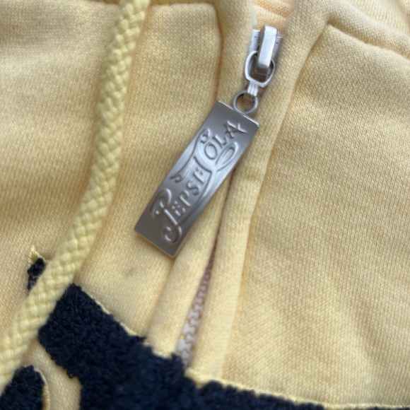 Yellow Varsity Pepsi cola zip up sweater Size 2XL - Picture 2 of 4